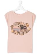 Stella Mccartney Kids Graphic Print T-shirt - Pink & Purple