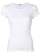 Frame Ruffle Trim T-shirt - White