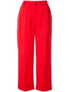Markus Lupfer Marley Cropped Trousers - Red