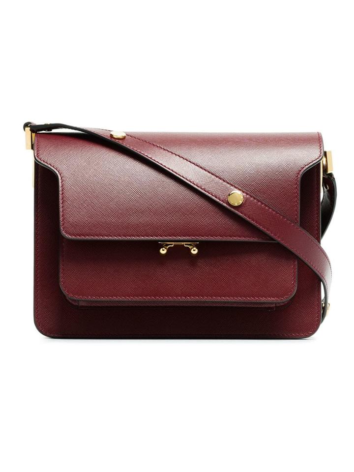 Marni Trunk Medium Shoulder Bag - Red