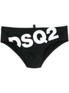 Dsquared2 Slanted Logo Swim Briefs - Black