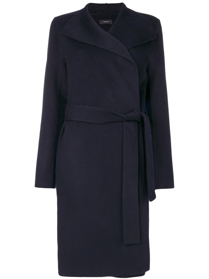 Joseph - Classic Buttoned Coat - Women - Cotton/cashmere/wool - 40, Blue, Cotton/cashmere/wool