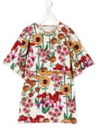 Mini Rodini - Garden Dress - Kids - Organic Cotton/spandex/elastane - 7 Yrs, Girl's