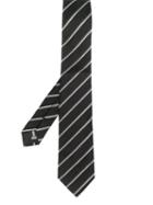 Emporio Armani Stripe Tie - Black