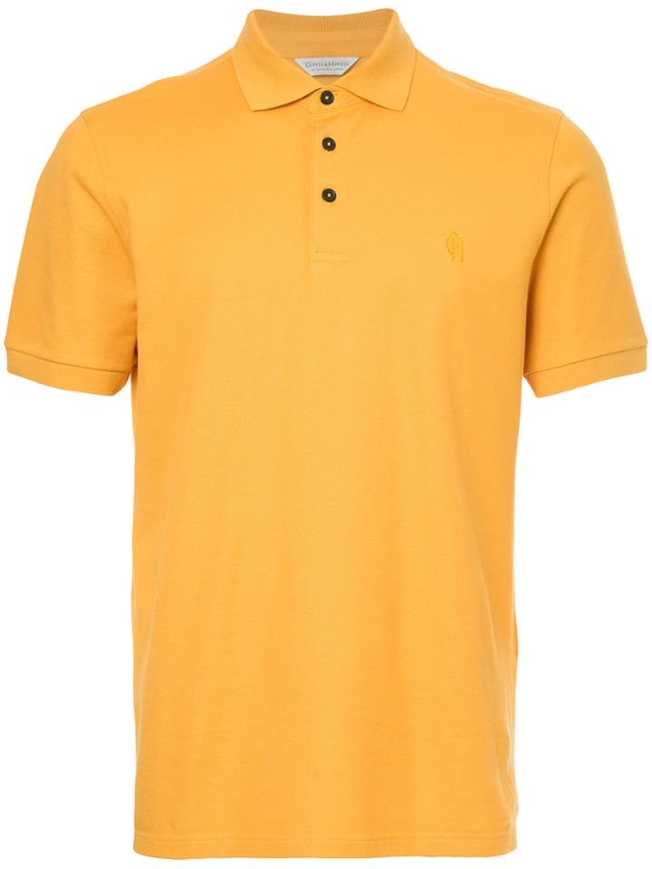 Gieves & Hawkes Classic Polo Top - Yellow & Orange