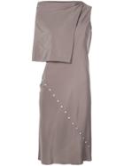 Rick Owens Press Stud Detail Dress - Neutrals