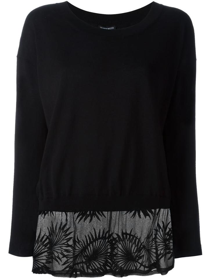 Ann Demeulemeester Annick Sweater, Women's, Size: 36, Black, Cotton/polyester