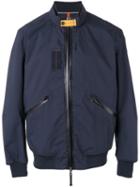 Parajumpers Patch Detail Bomber Jacket, Men's, Size: Medium, Blue, Cotton/polyester