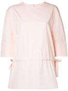 Jil Sander Gathered Blouse - Pink & Purple