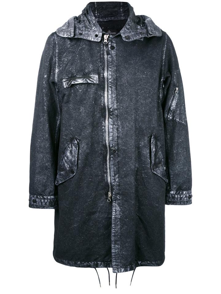 Stone Island Shadow Project - Hooded Coat - Men - Cotton/polyamide/polyester - M, Black, Cotton/polyamide/polyester