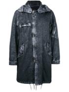 Stone Island Shadow Project - Hooded Coat - Men - Cotton/polyamide/polyester - M, Black, Cotton/polyamide/polyester