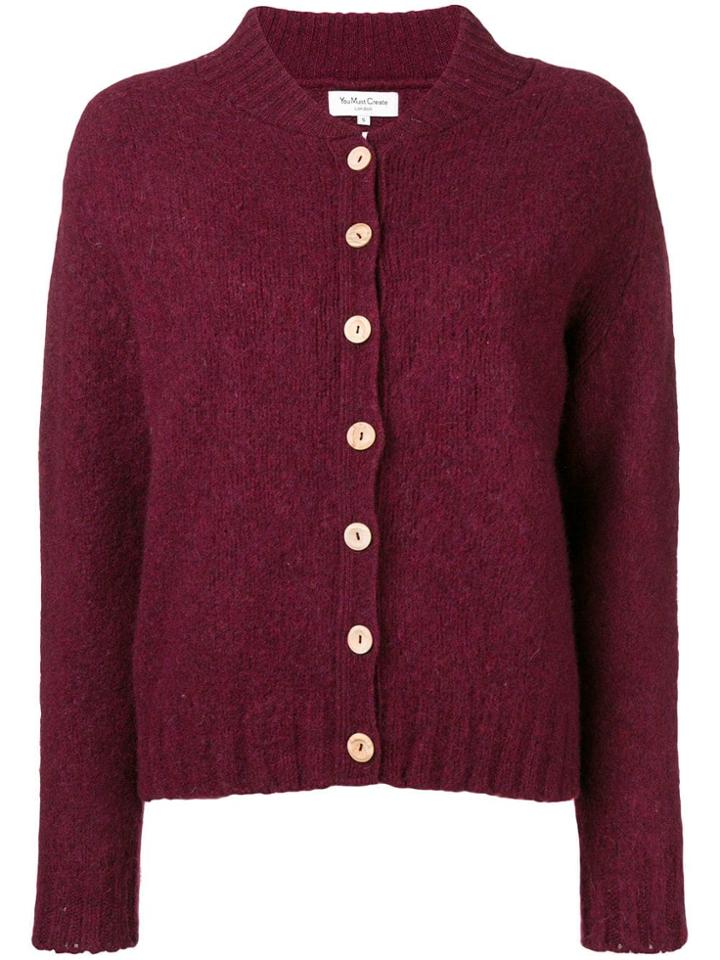 Ymc Knit Cardigan - Red