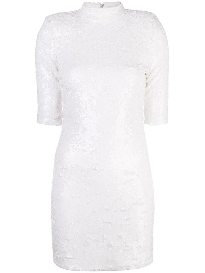 Alice+olivia Delora Sequinned Dress - White
