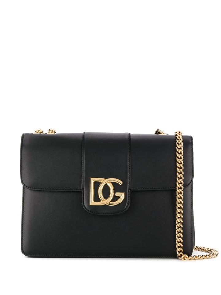 Dolce & Gabbana Interlocking Dg Shoulder Bag - Black