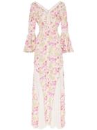 By Timo Floral Lace-panel Maxi Dress - Multicolour