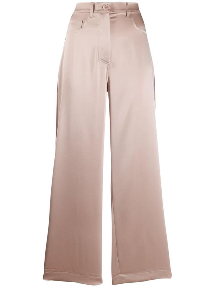 Nanushka Cropped Tailored Trousers - Neutrals