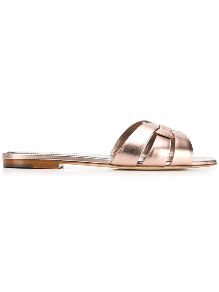 Saint Laurent Nu Pieds Sandals - Gold