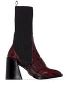 Chloé Red Bea 85 Sock Boots