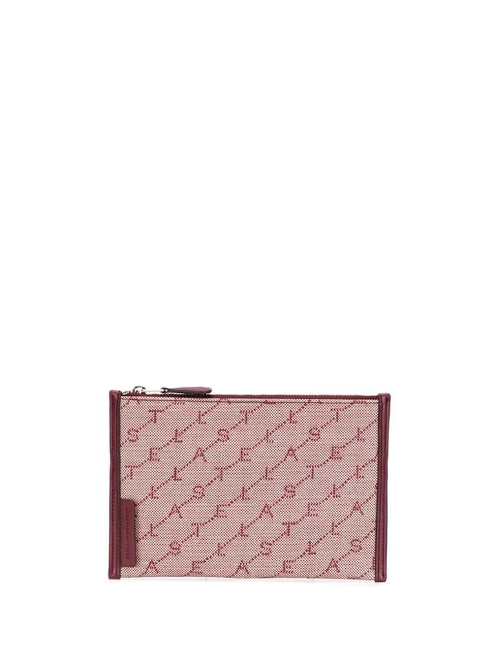 Stella Mccartney Monogram Zipped Pouch - Pink