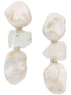 Monies Gemstone Earrings - White