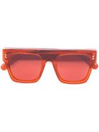 Stella Mccartney Eyewear Large Framed Sunglasses - Yellow & Orange