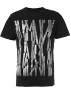 Christopher Kane Striped Print T-shirt, Men's, Size: Xl, Black, Cotton