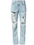 Jonathan Simkhai Studded Boyfriend Jeans - Blue