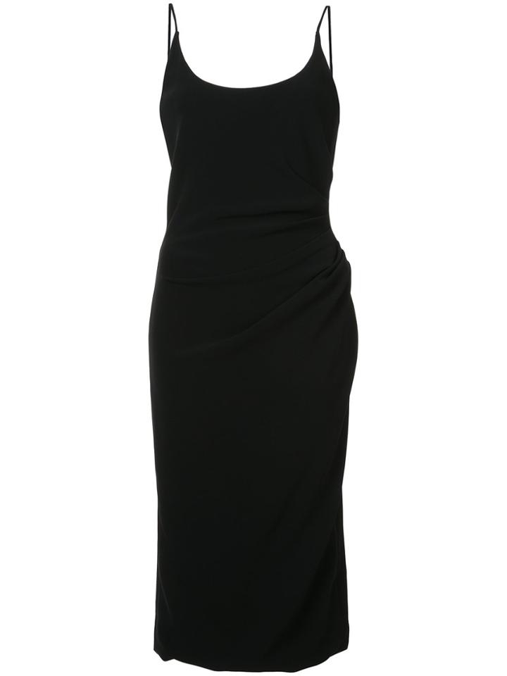 Christian Siriano Ruched Waist Fitted Dress - Black