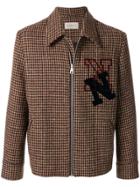 Necessity Sense Seth Varsity Jacket Chameleon Tweed - Brown