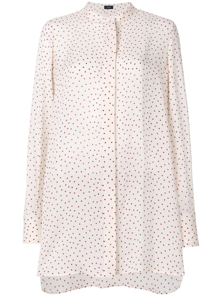 Joseph Heart Print Shirt - Nude & Neutrals