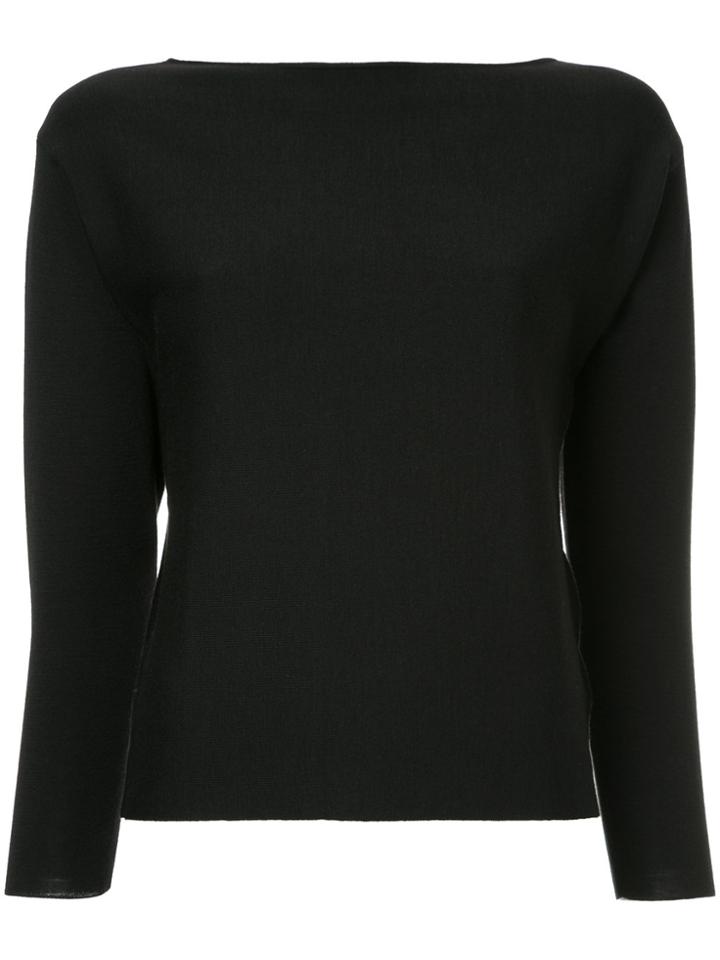 Des Prés Crew Neck Jumper - Black