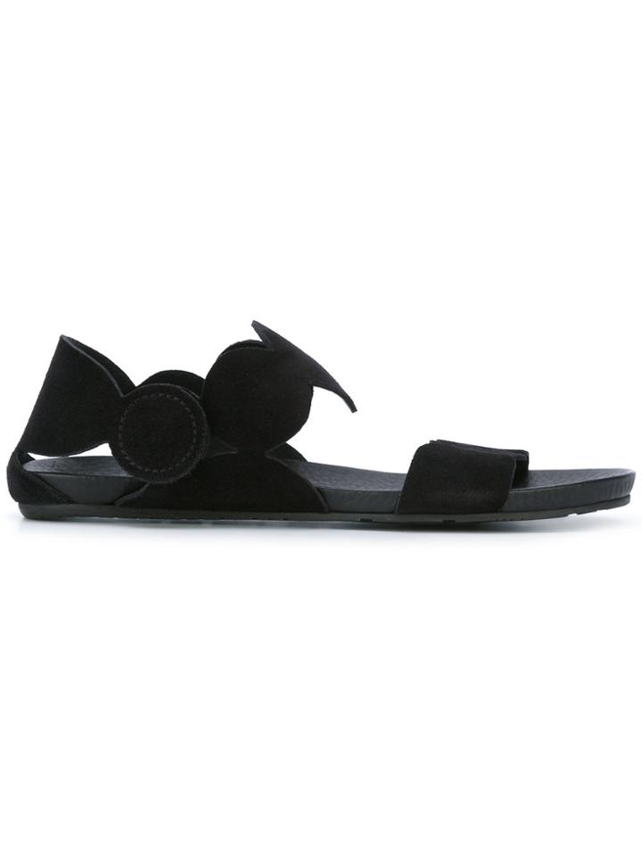 Pedro Garcia Open Toe Dotty Sandals - Black