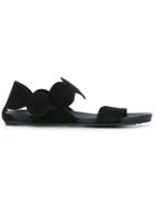 Pedro Garcia Open Toe Dotty Sandals - Black