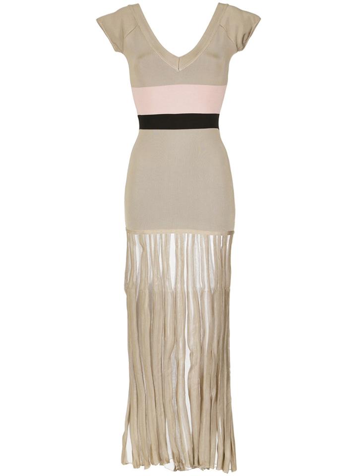 Andrea Bogosian Knit Evening Dress - Nude & Neutrals