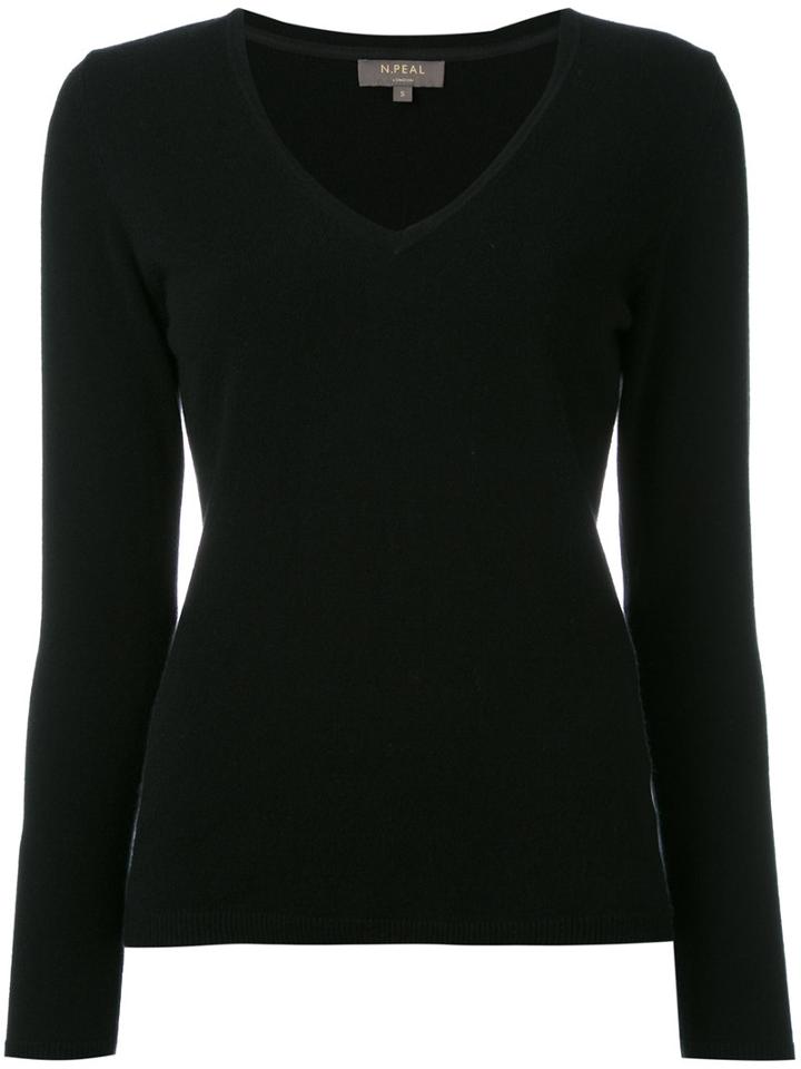 N.peal Fine-knit Sweater, Women's, Size: Medium, Black, Cashmere