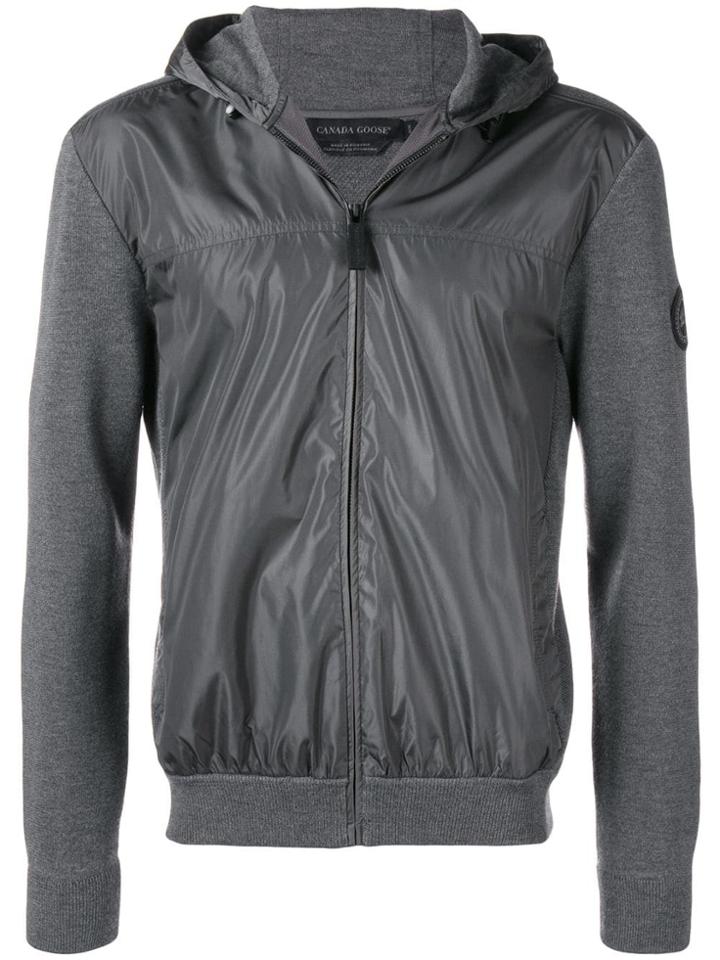 Canada Goose Shell-panelled Hoodie - Grey