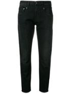 R13 Cropped Slim Jeans - Black