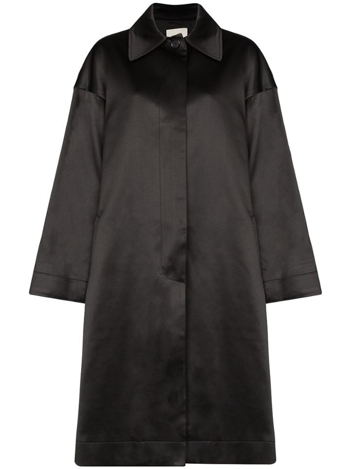 We11done Single-breasted Trench Coat - Black
