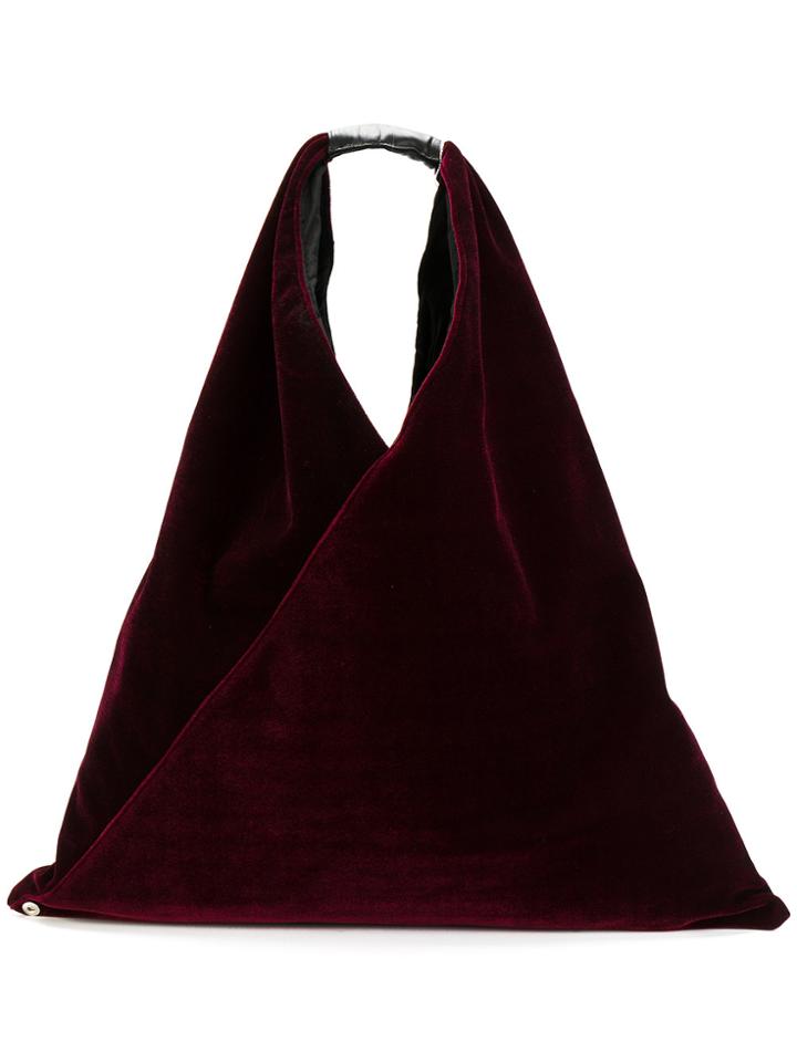 Mm6 Maison Margiela Triangle Tote Bag - Pink & Purple