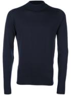 John Smedley Turtle-neck Jumper - Blue