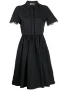 Blumarine Short-sleeved Shirt Dress - Black