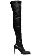 Stella Mccartney Black 105 Faux Leather Otk Sock Boots