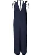 Osklen - Loose-fit Jumpsuit - Women - Silk - G, Blue, Silk