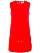 Courrèges Sleeveless Shift Dress - Red