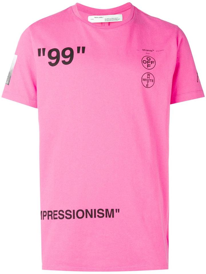 Off-white 99 Print T-shirt - Pink
