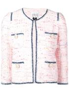 Edward Achour Paris Fitted Tweed Jacket - Pink