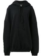 We11done Slogan Oversized Hoodie - Black