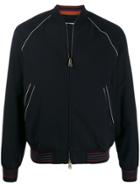 Paul Smith Portrait Bomber Jacket - Blue