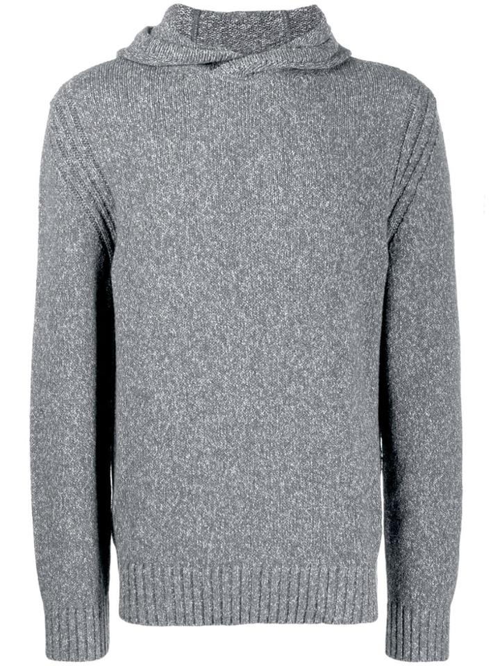 Z Zegna Knit Hoodie - Grey