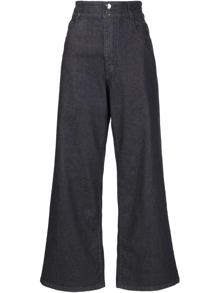 Rosetta Getty Flared Jeans, Women's, Size: 0, Blue, Cotton